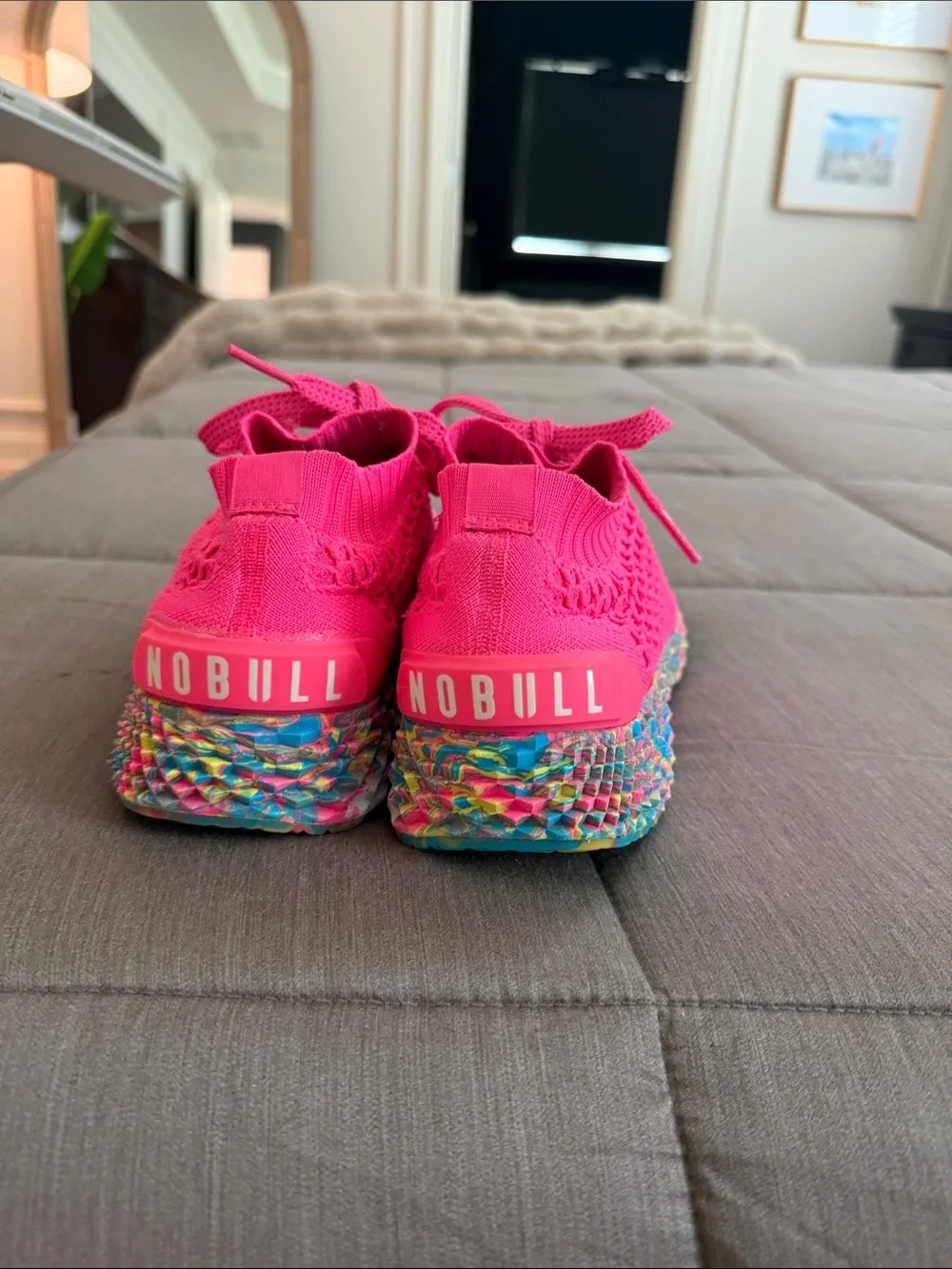 NOBULL Hot Pink Knit Sneakers